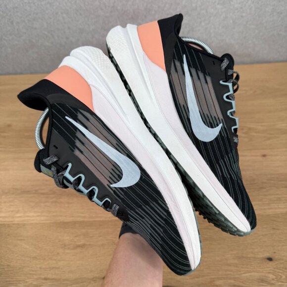 Nike Womens Winflo 9 Road Running Shoes Size 11 Black Peach Pink Active Athletic - Picture 5 of 16